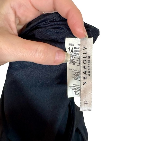 Anthropologie Seafolly Active Halter Cutout One-Piece Bathing Suit AU14/US10 - Picture 11 of 15